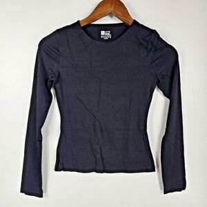 HYZ Women's Size Small Black Long Sleeve‎ Activewear Top NWOT